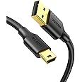 UGREEN Mini USB Cable USB 2.0 Cable A Male to Mini B Cord Compatible with Blue Yeti, Garmin GPS, Hero 2 3 4, PS3 Controller, 
