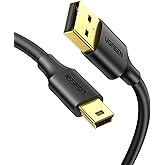 UGREEN Mini USB Cable USB 2.0 Charger Cable A Male to Mini B Cord Compatible with Blue Yeti, Garmin GPS, Hero 2 3 4, PS3 Cont