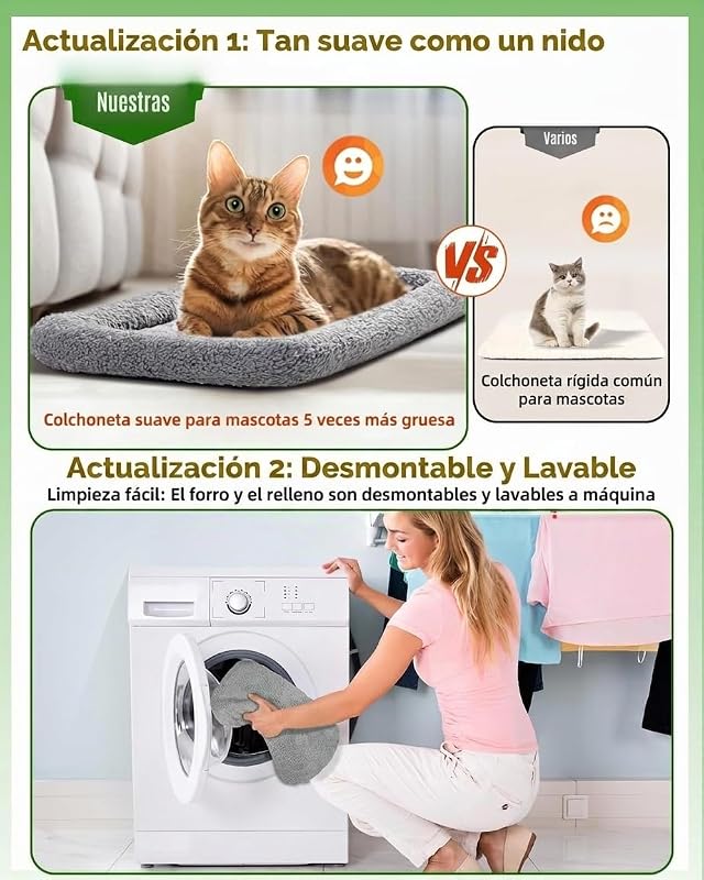 Transportín Perro Gato, Bolsa de Transporte Transpirable para Mascotas, Portador de Viaje con Correa de Hombro Ajustable, Transporte de Gato con Colchón Suave + Tazón Plegable 45,7L x 31,8W x 35,6H cm