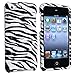 Snap-On Protector Hard Case for iPod Touch 4th Generation / 4th Gen - Zebra Print