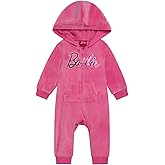 Barbie Velour Matching Family Zip Up Hoodie Pants Outfit Set Newborn to Adult Sizes (Newborn - 2XL)