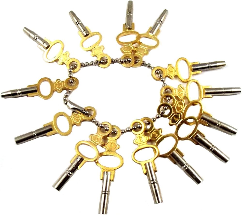 14 Piece Pocket Watch Key Set for Pocket Watches BigaMart