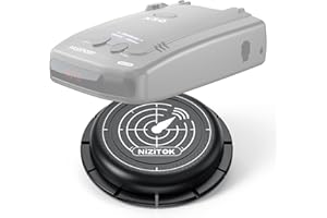 NIZITOK Magnetic Radar Detector Mount with N52 Strong Magnets, Adhesive Dashboard Holder for Escort, Uniden, and Other Radar Detectors, Stable Anti-Vibration Installation, Adjustable Viewing Angle