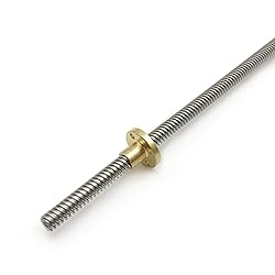 2PCS 400mm（15.75 Inches）Tr8x8 Lead Screw with