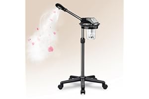 QINRUNKOI Professional Facial Steamer,vaporizador Facial Adjustable Height and Angle,More Steam, Hot Mist Facial Humidifier Atomizer for Spa Beauty, Home Use
