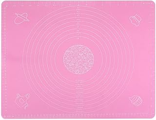 Seifenprofis Pritogo® Rollmatte Backmatte XXL 65 x 45 cm (Blau/Rosa) aus Silikon - Antihaft - BPA-Frei - rutschfest