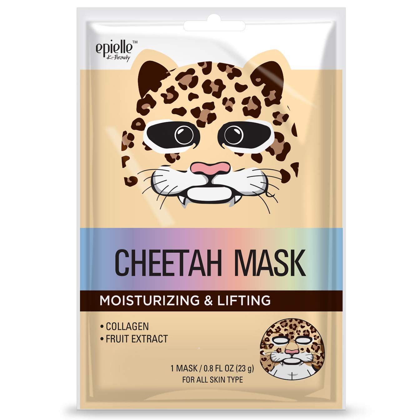 Epielle Character Sheet Masks | Llama, Mermaid, Panda, Cheetah, Unicorn, Otter | Korean Beauty Mask -For All Skin Types, (Pack of 6) : Beauty