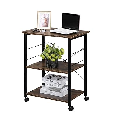 Teeker 3-Tier Kitchen Baker's Rack with Metal Frame, Retro Style