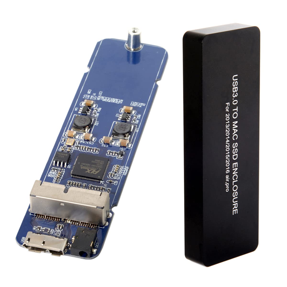 Cablecc Type-C USB-C to 16+12 Pin Mobile Box HDD Enclosure for MAC Air Pro 2013 2014 2015 2016 2017 SSD Portable Case