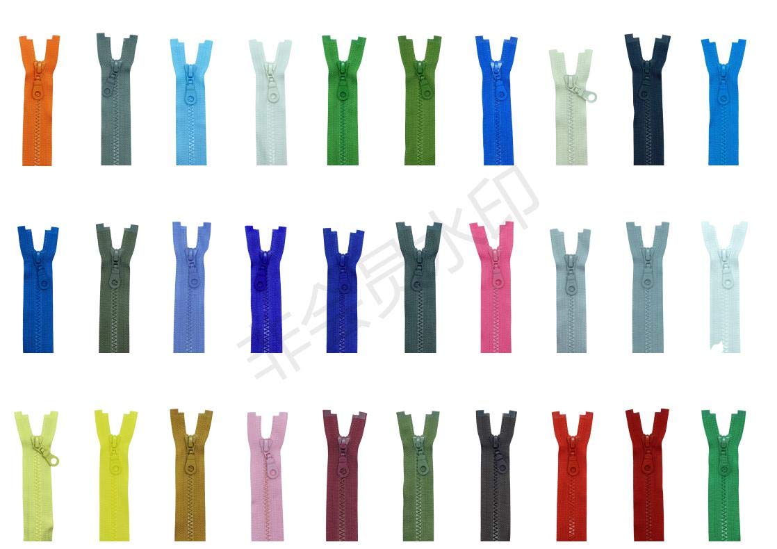 YKK Zip Plastic Teeth No. 5 Medium Coarse Separable (580 Black, 40 cm)