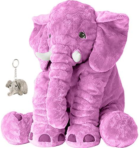 Purple Elephant Large Stuffed Animals Plush Toys for Baby Kids Girl Boy