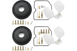 Zreneyfex 2Pcs Carburetor Rebuild Kits Replacement for Kawasaki Ninja EX250 250R 2001 2002 2003 2004 2005 2006 2007 2008 2009 2010 2011 2012 Carb Rebuild Kits with Diaphragm Float