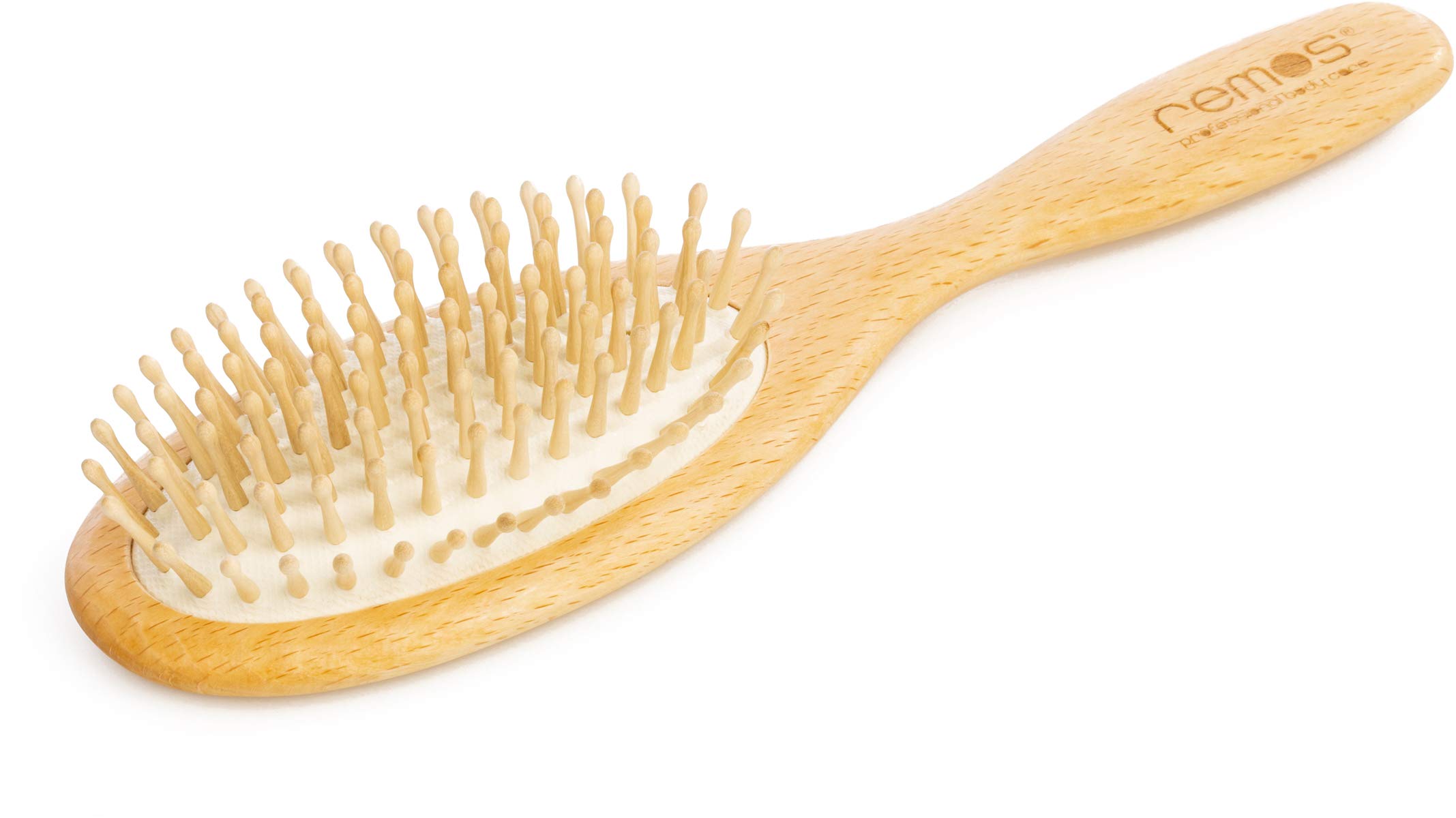 REMOS Pneumatic hairbrush wide with beechwood bristles - full hair