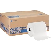 enMotion Georgia‑Pacific (by GP PRO) 8 in 700 Linear Feet Paper Towel Roll, White, 6‑Roll Case Paper Towel Rolls, 89420