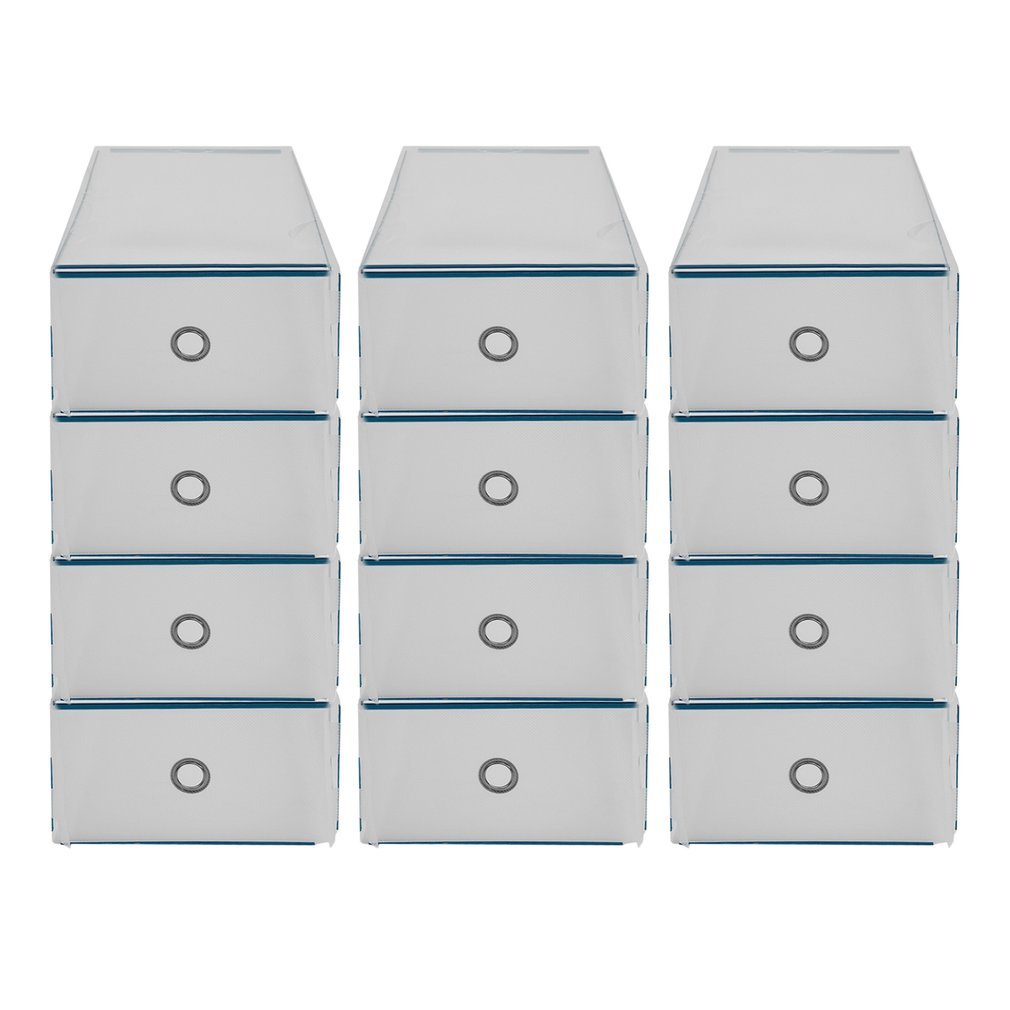 12 Stück SWEEPID 12 Stück Schuhkarton Schuhbox Schuhaufbewahrung