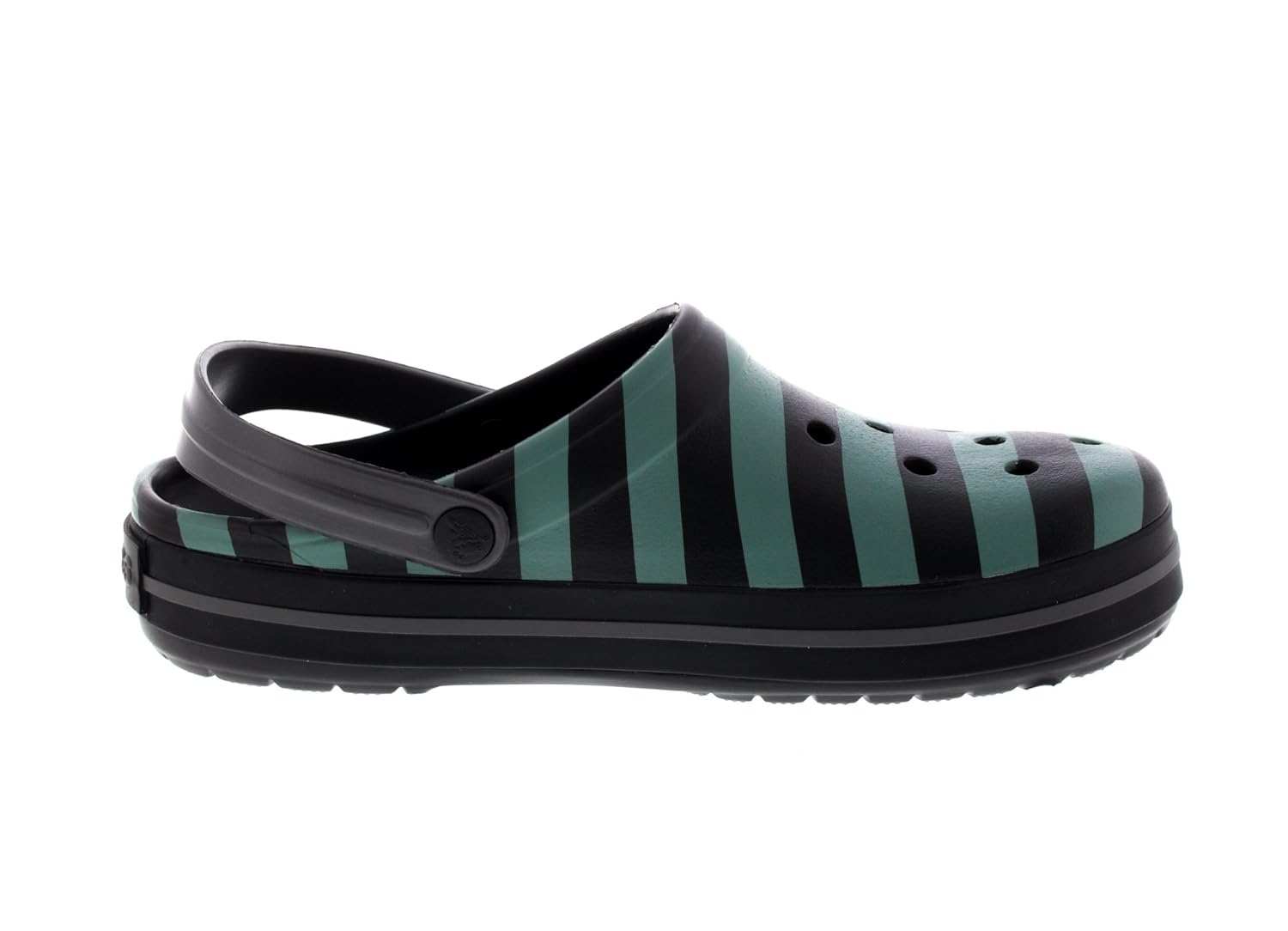 crocs crocband graphic men clog in black