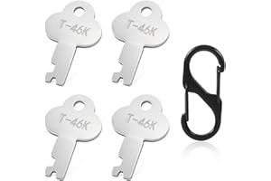 Compatible with T-46K Trunk Lock Keys Replacement 4-Pack for G1 G3 Series Vintage Trunk Locks Antique Steamer Trunks Also Fit