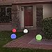 GAME 9015-04 GalaxyGLO Large Solar-Powered Waterproof 5 Color Changing Globe with Remote (4 Pack), 12