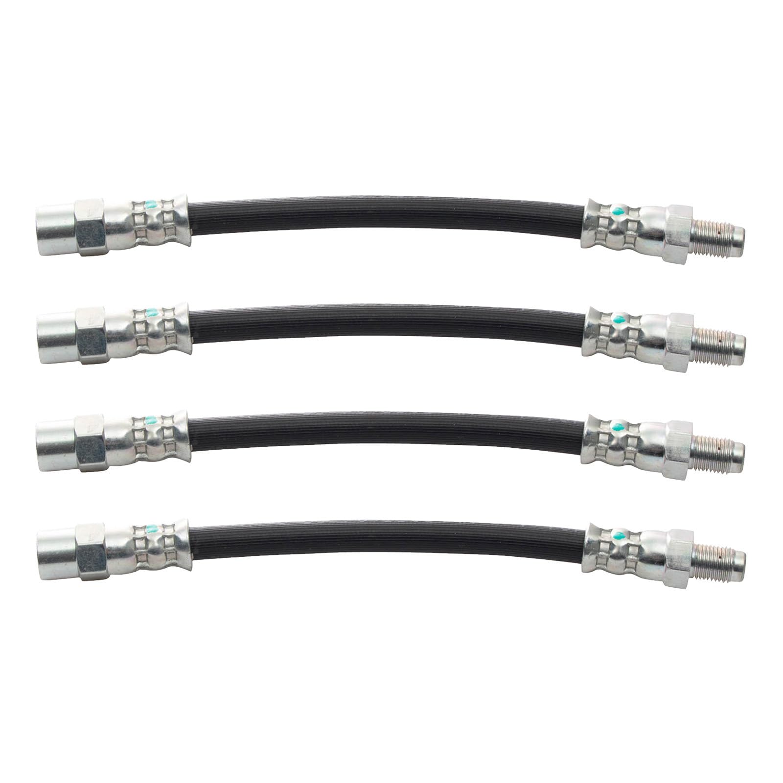 TRQ Brake Hose Set Compatible with 1994-1998 Audi Cabriolet