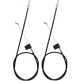 KUANYUOO Recliner Sofa and Reclined Chair Replacement Part,Universal Cable,S-Shaped(Z Tip) End,Total Cable Length : 37inch,Exposed Length : 4.75inch RBHS-5, 2Pcs