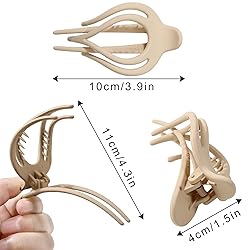 French Concord Hair Clips Claw - 6Pcs Side Slid