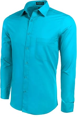 large slim fit dress shirt
