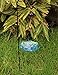 MUMTOP 11-inch Bird Bath, Glass Bird Bath,Outdoor Bird Drinking, Garden Decoration