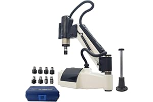 INTSUPERMAI M3-M16 Tapping Drilling Machine Electric Touch Tapping Machine 360° Universal Arm Servo Motor Tapper Drilling Machine Stepless Speed with Chucks 220V