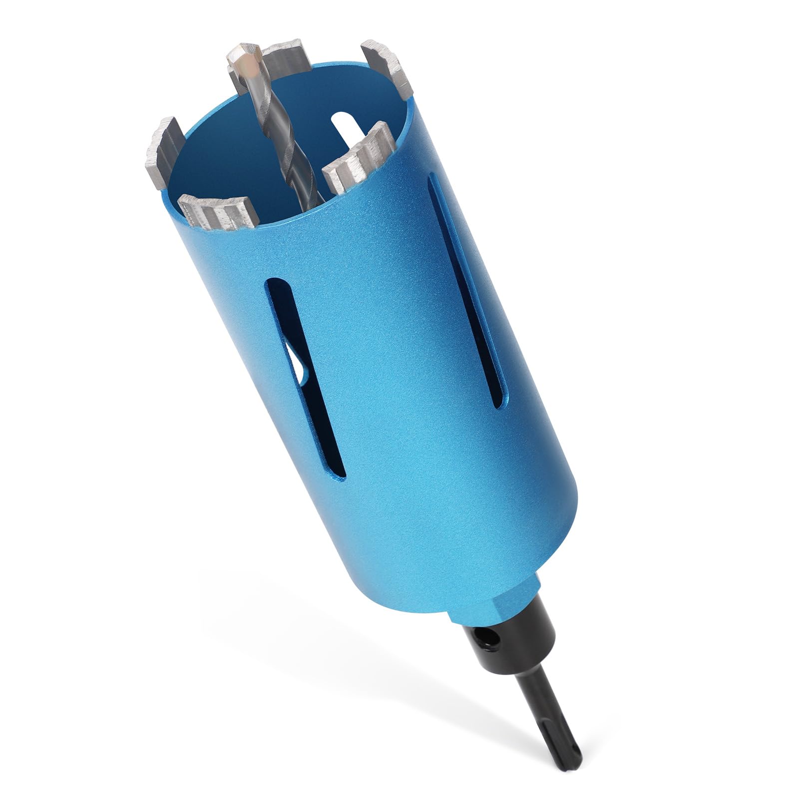 XIIW M22 Diamond Core Drill Bit Socket Countersink, 10 mm Turbo, L 200 mm, Diameter 82 mm, SDS-Plus Adapter, Wet Dry Drill Bit, Laser Welded for Concrete