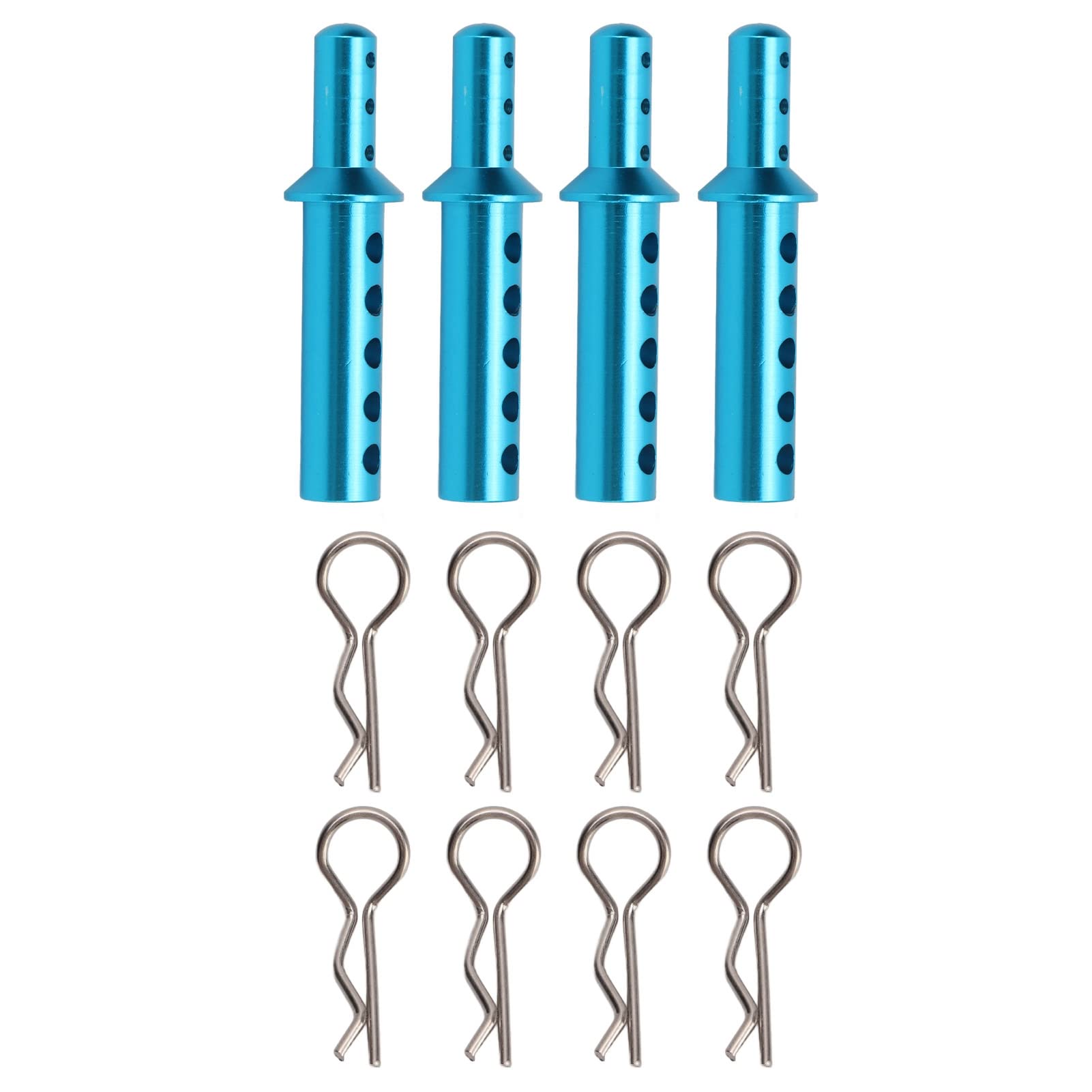 RC Car Shell Column Body Clips Aluminum Alloy RC Body Post Shell Buckle for 1/10 HSP 94111 94108 94188 RC Car(Blue) Car Model Accessory Model Toy