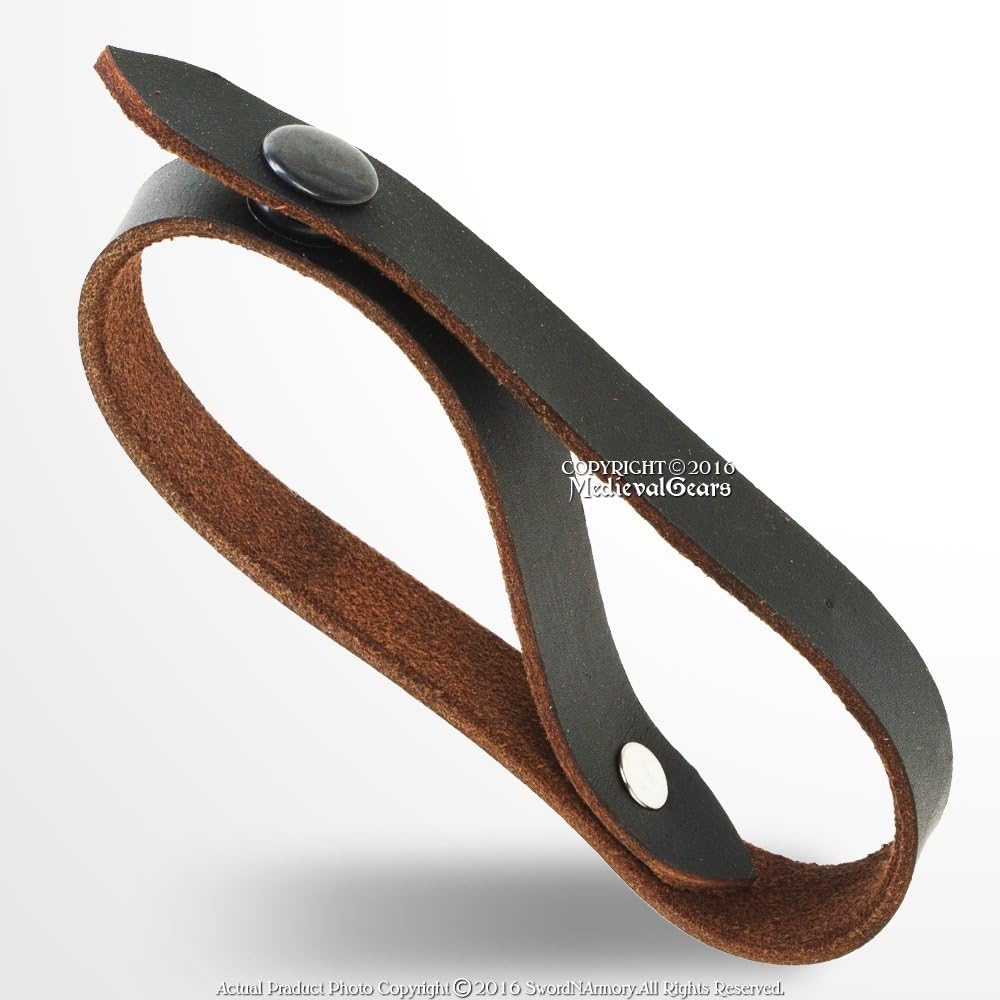 Medieval GearsLeather Ring Belt Strap Handmade Accessories Renaissance Dressing SCA LARP Costume Cosplay