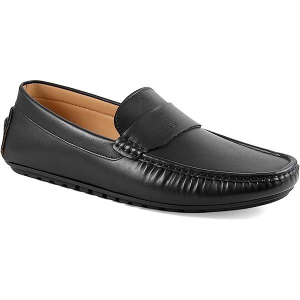 Tommy Hilfiger Ardwin Slip‎ On Loafers Black Leather Men\'s Size 11.5 New In Box Amazon.com | Tommy Hilfiger, Mens, Ardwin, Black, 7, M  main image 2
