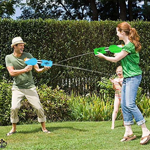 JVIGUE 2 Pack Water Blaster Gun Kids Water Soaker Squirt Toys for Summer Party Swimming Pool Beach Water Fighting Toy - Thumbnail 5