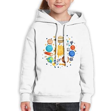 Bestgoodsnow Solar System Planets Cotton Teenager Hooded