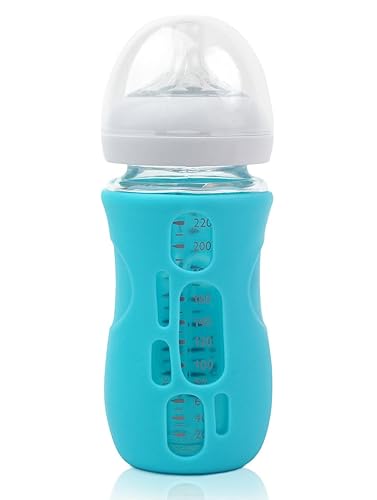 Olababy Silicone Sleeve for Avent Natural Glass Baby Bottles (8 oz