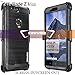 COVRWARE [Iron Tank] case compatible with ZTE Blade Z Max (Z982)/Sequoia, with Built-in [Screen Protector] Heavy Duty Full-Body Holster Armor [Brushed Metal Texture] Case [Belt Clip][Kickstand], Black