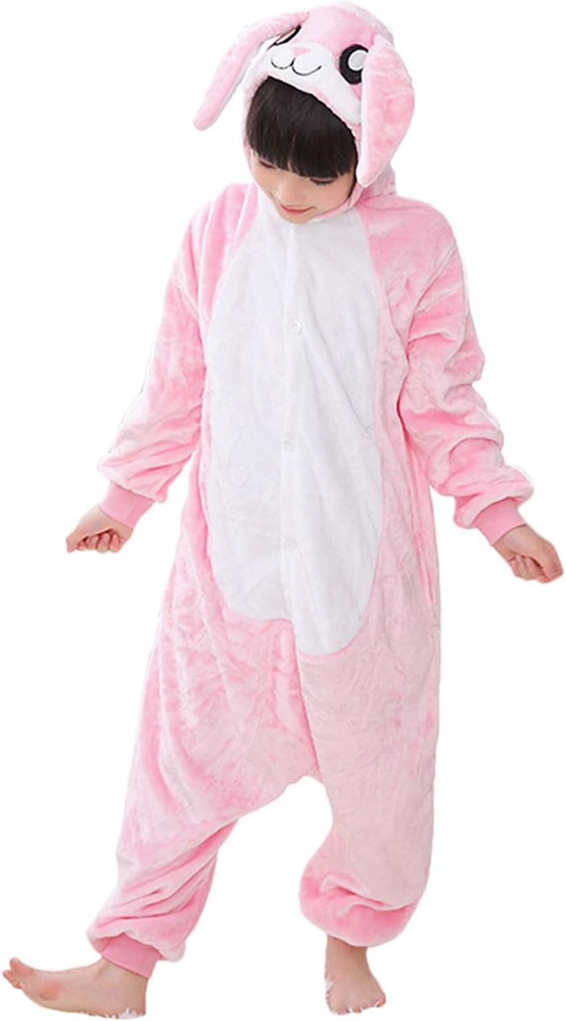 Kids Rabbit Onesie Pajamas Bunny Costume Cosplay for Boys Girls Child