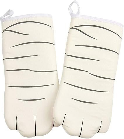 Amazon Everybeauty 耐熱鍋つかみ 猫柄 可愛いデザイン 2個セット オーブンミトン オーブングローブ キッチン手袋 なべつかみ 鍋敷き 断熱グローブ 耐熱ミトン キッチンミトン 耐热手袋 キッチン用品 ホワイト 猫の足 鍋つかみ ミトン オンライン通販