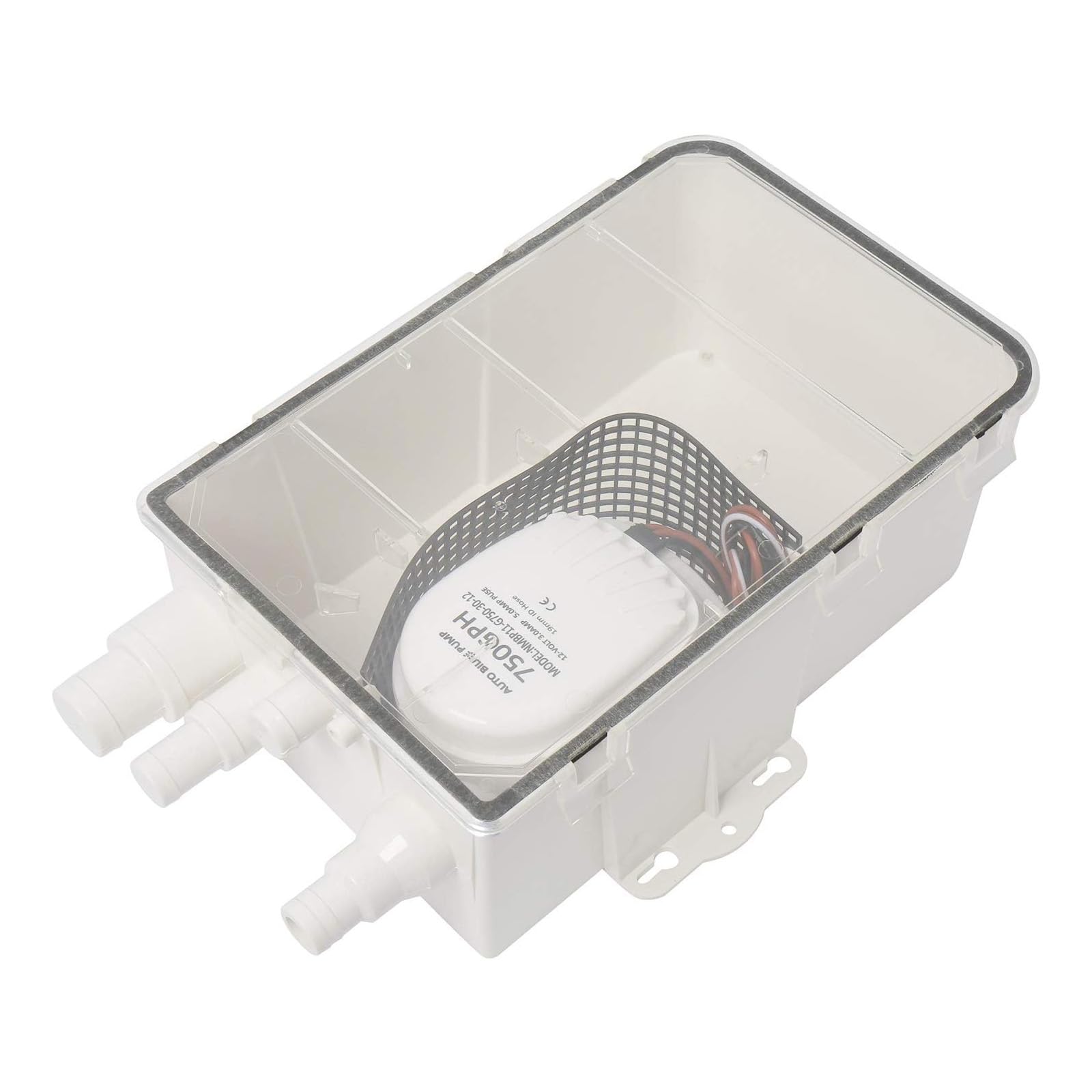 Photo 1 of NovelBee 12V 750 GPH Boat Marine Shower Sump Pump Drain Kit System,Built-in Automatic Bilge Pump,Multi-Port Inlet Sump Pump