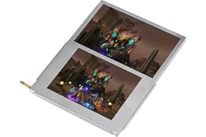 2ds LCD Screen,Top & Bottom Screen LCD Replacement Display Screen Repair Part for 2DS,Wear-Resisting Pressure-Resistance