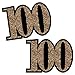 Big Dot of Happiness Adult 100th Birthday - Gold - Decorations DIY Party Essentials - Set of 20