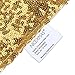 NICEXMAS Gold Sequin Table Runner 108 by 13 Inch for Weddings and Holidays