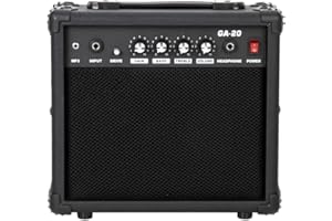 GODECOR 20Watt Electric Guitar Amplifier, 6.5" Speaker Guitar Amp with Retractable Handle, Headphone Jack and Aux Input Jack,