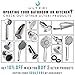 Aerator for Kitchen, Bathroom Faucet, 2 Function Swivel Sprayer, Water Saving Flow 1.5 GMP, Polished Chrome, Black