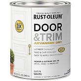 Rust-Oleum 369384 Advanced Dry Door &amp; Trim Paint, Quart, Satin White