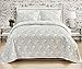 Mellanni Queen Sheets Set - 4 PC Iconic Collection Bedding - Hotel Luxury, Extra Soft, Cooling Bed Sheets - Wrinkle, Fade, Stain Resistant (Queen, Paisley Gray)