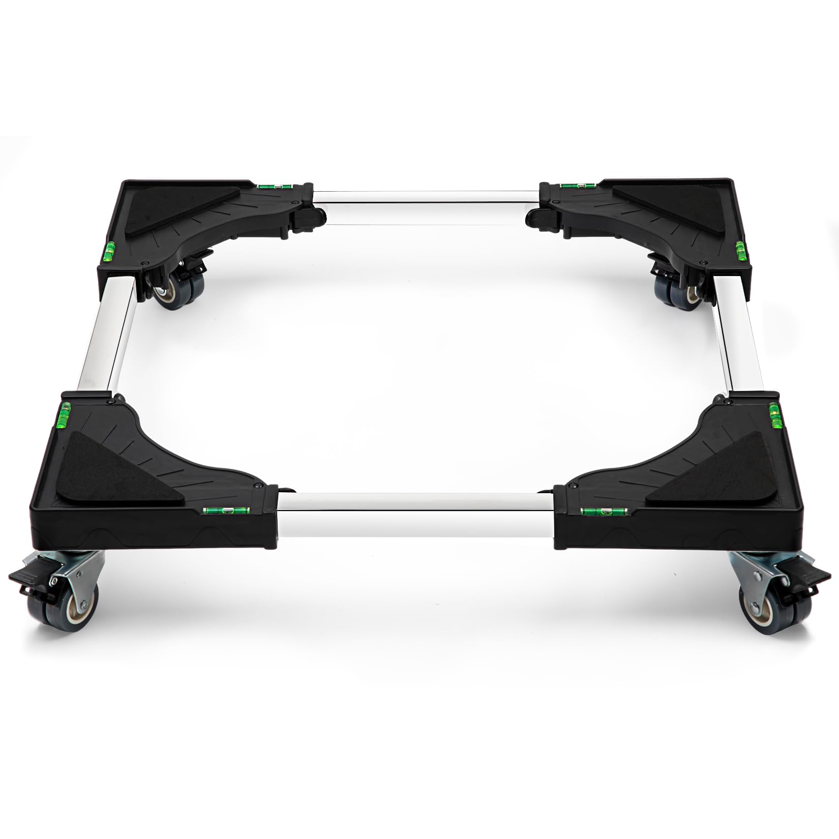 Photo 1 of EMBOWLIFE Mini Fridge Stand Adjustable Furniture Dolly Heavy Duty Washing Machine Stand Base Mobile Roller with 4 Locking Swivel Wheels Universal Mobile Base Moving Cart for Dryer Refrigerator