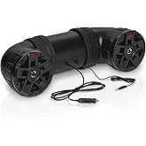 BOSS Audio Systems ATV6.5B ATV UTV Weatherproof Sound System - 6.5 Inch Speakers, 1.5 Inch Tweeters, Built-in Amplifier, Bluetooth, Easy Installation for 12V Vehicles