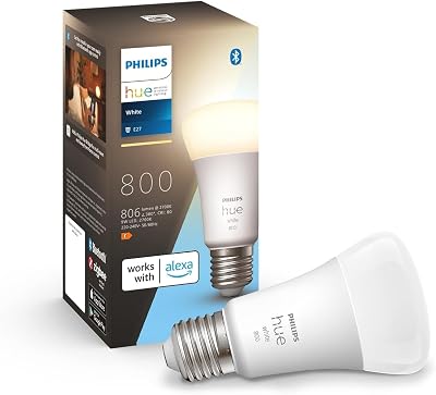 Philips Hue White A60 Smart LED Bulb E27 Green/Indoor Lighting Alexa