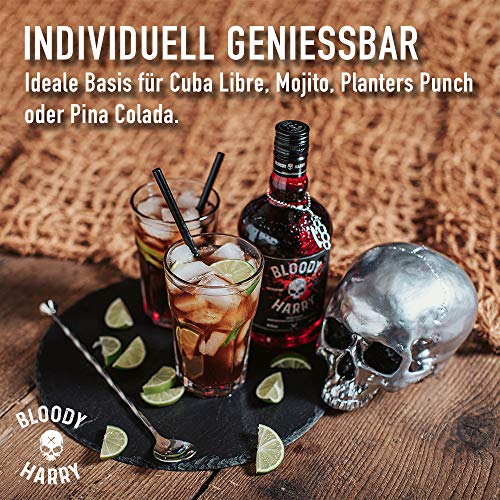 BLOODY HARRY ORIGINAL Premium Rum-Vodka Spirituose | Ideal für Cocktails & Longdrinks| Preisgekrönte Komposition | Handveredelt im Schwarzwald | 43% vol.| 0,7 Liter – Bild 5